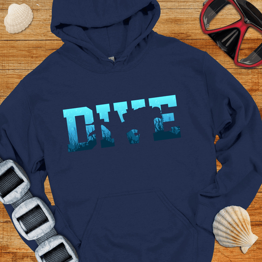 Hoodie Navy / S Dive Into The Blue Hoodie