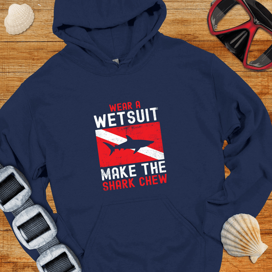 Hoodie Navy / S Make The Shark Chew Hoodie