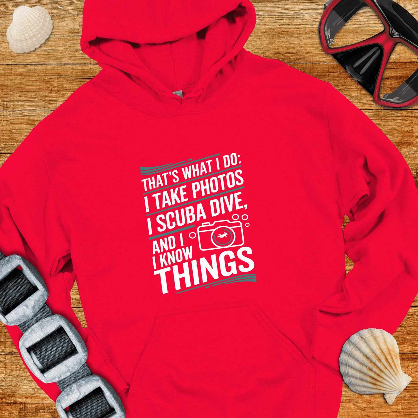 Hoodie Red / S Do Photos & Scuba Hoodie