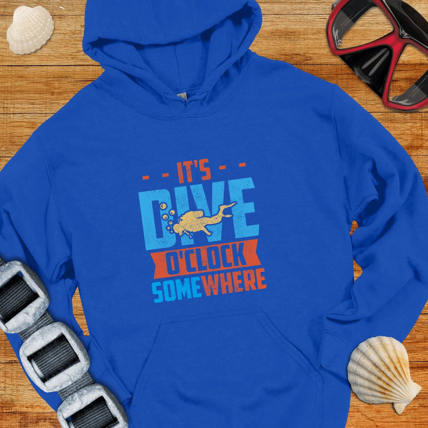 Hoodie Royal / S Dive O'clock Somewhere - Hoodie