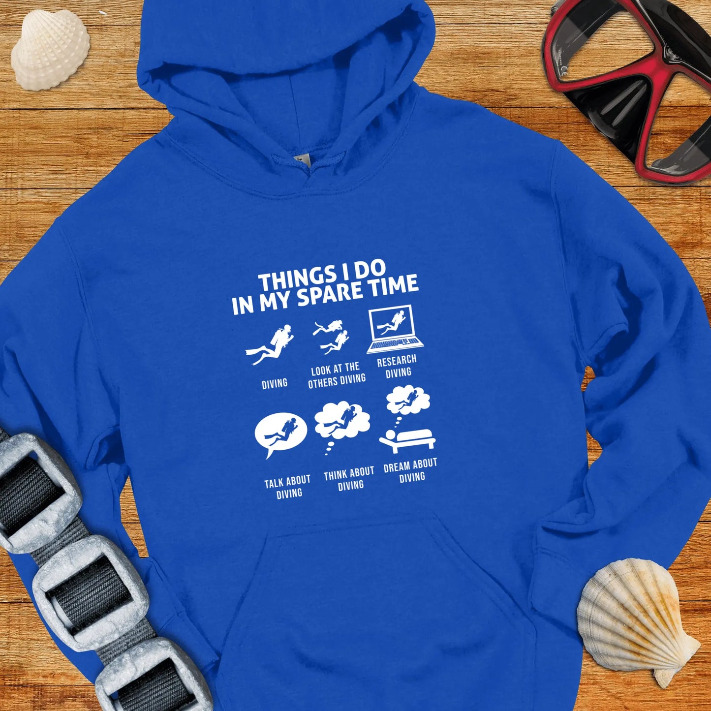 Hoodie Royal / S Dive Things I Do Hoodie