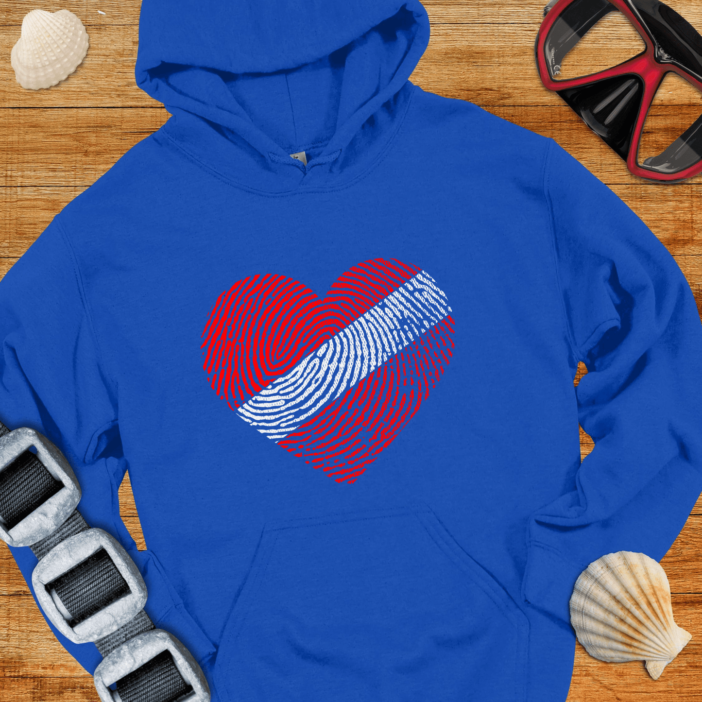 Hoodie Royal / S Diver Heart Hoodie