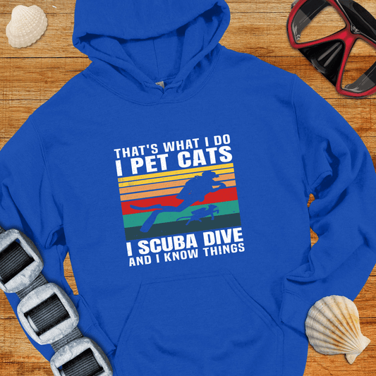 Hoodie Royal / S Scuba and Cats Hoodie