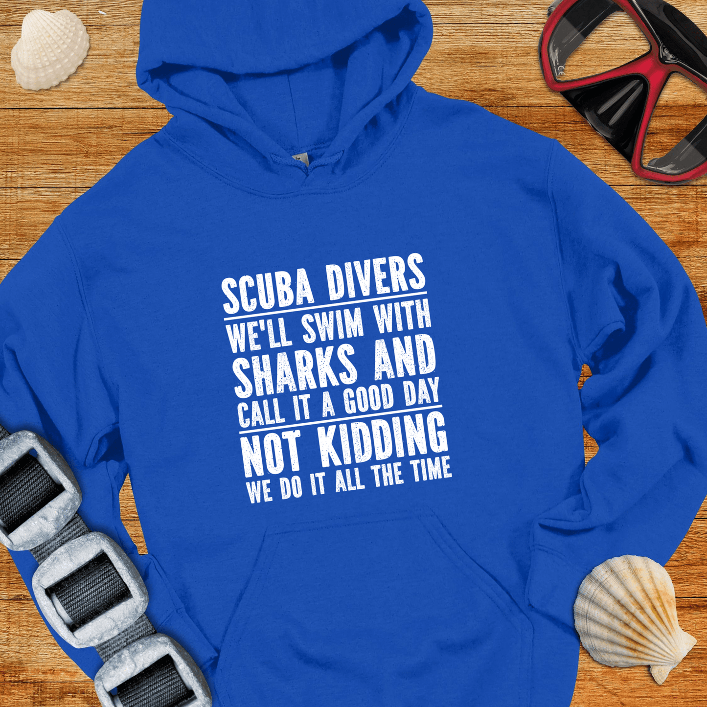 Hoodie Royal / S Swim With Sharks Hoodie