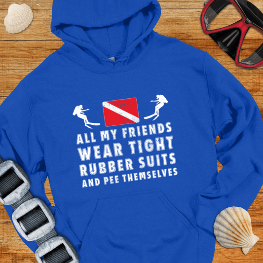Hoodie Royal / S Tight Rubber Suits Hoodie