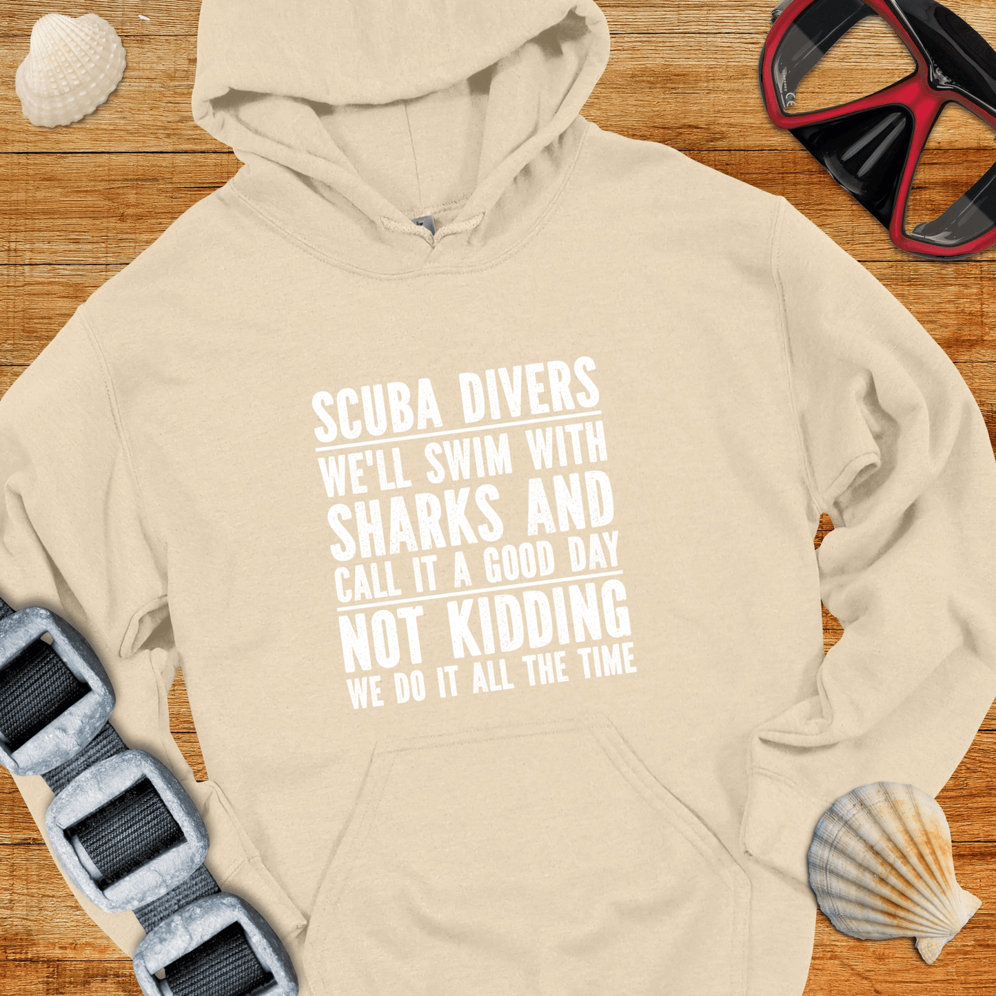 Hoodie Sand / S Swim With Sharks Hoodie