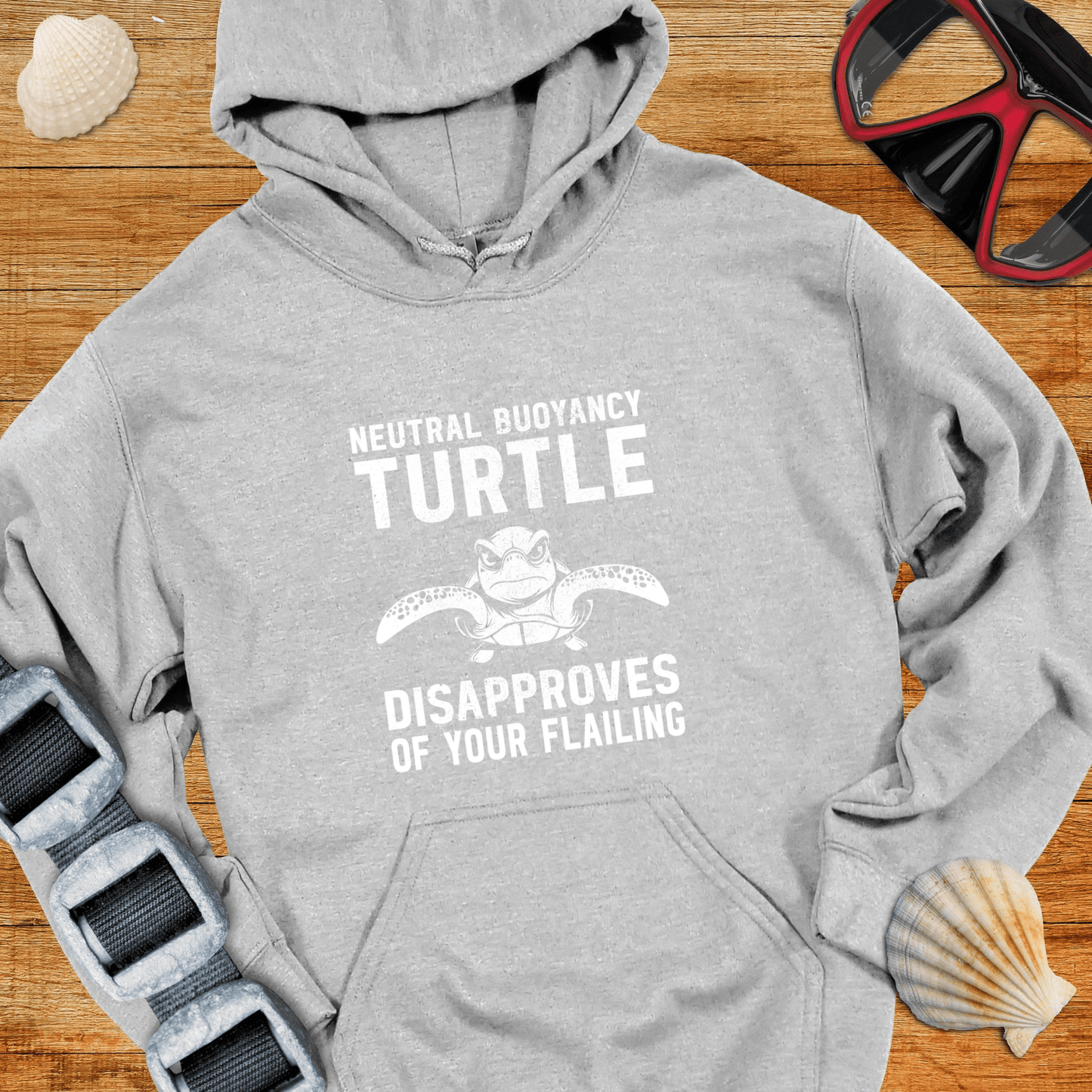 Hoodie Sport Grey / S Neutral Buoyancy Turtle Hoodie