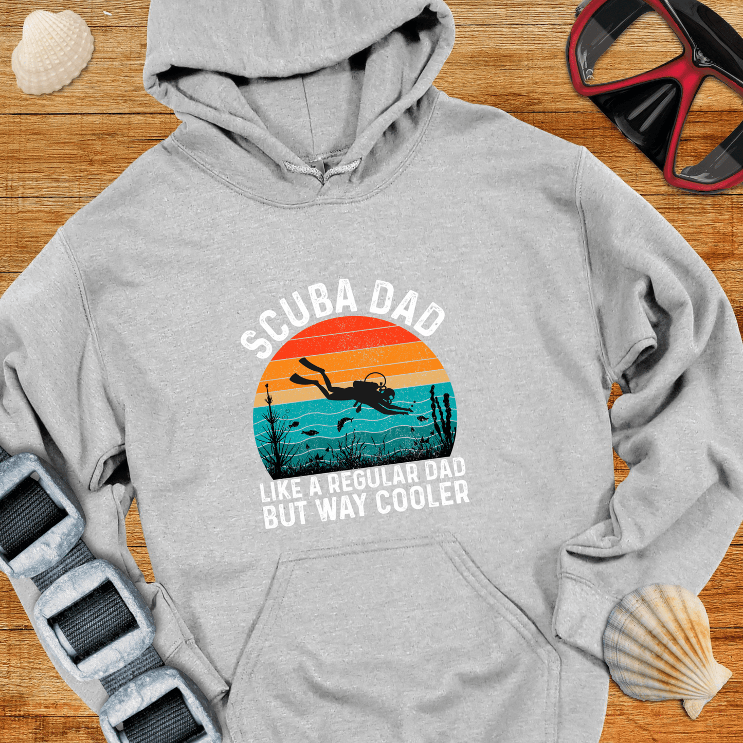 Hoodie Sport Grey / S Scuba Dad Way Cooler Hoodie