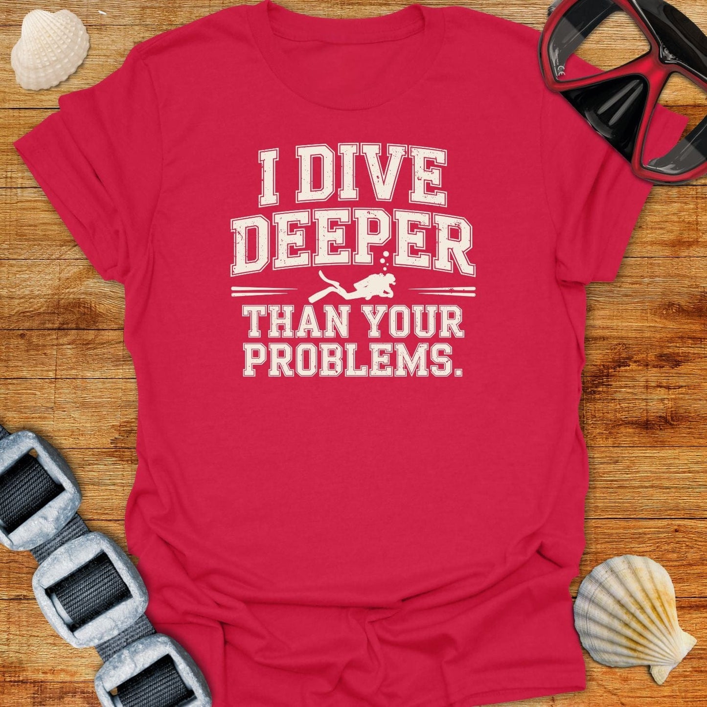 T-Shirt Antique Cherry Red / S Deeper Problems T-Shirt
