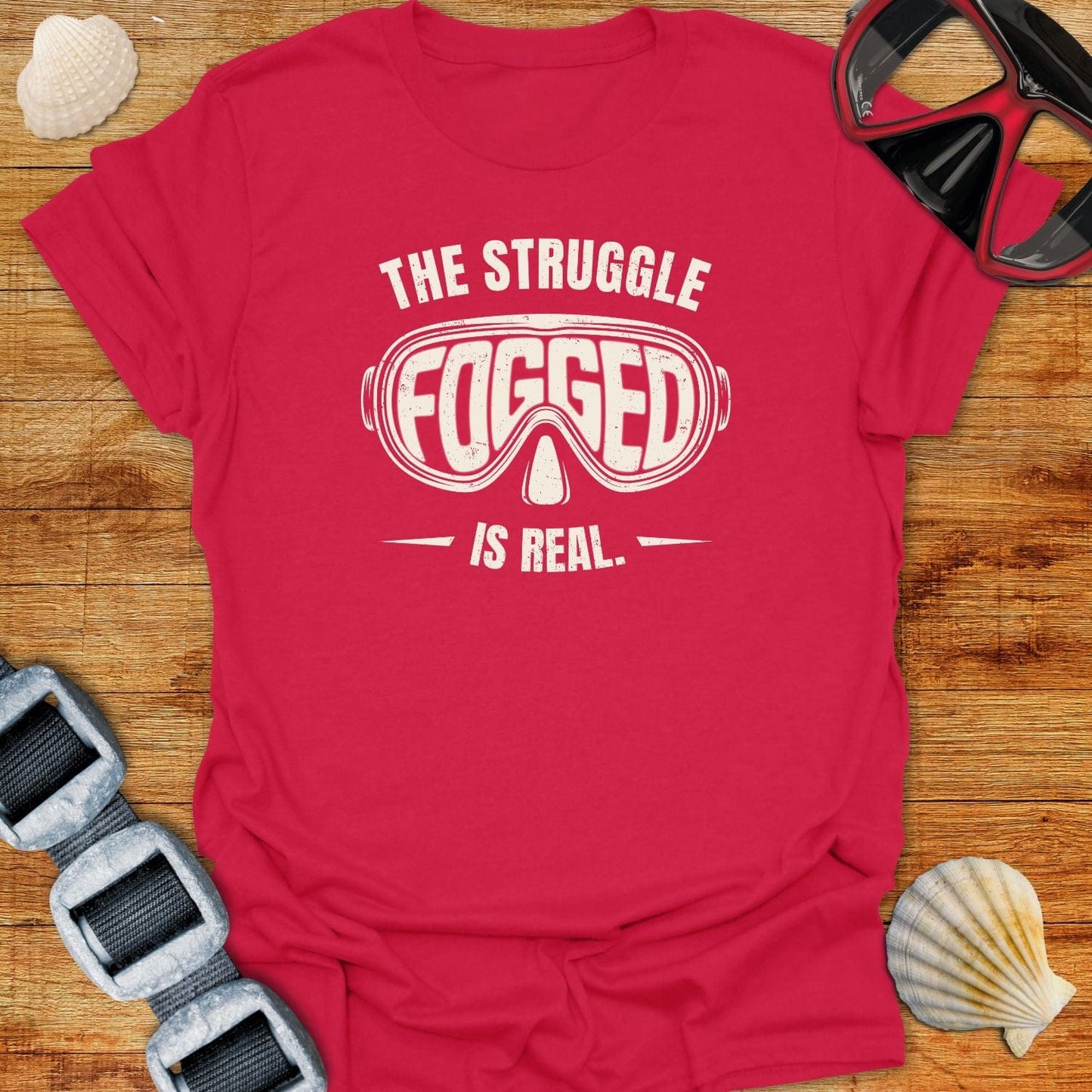 T-Shirt Antique Cherry Red / S Fogged T-Shirt