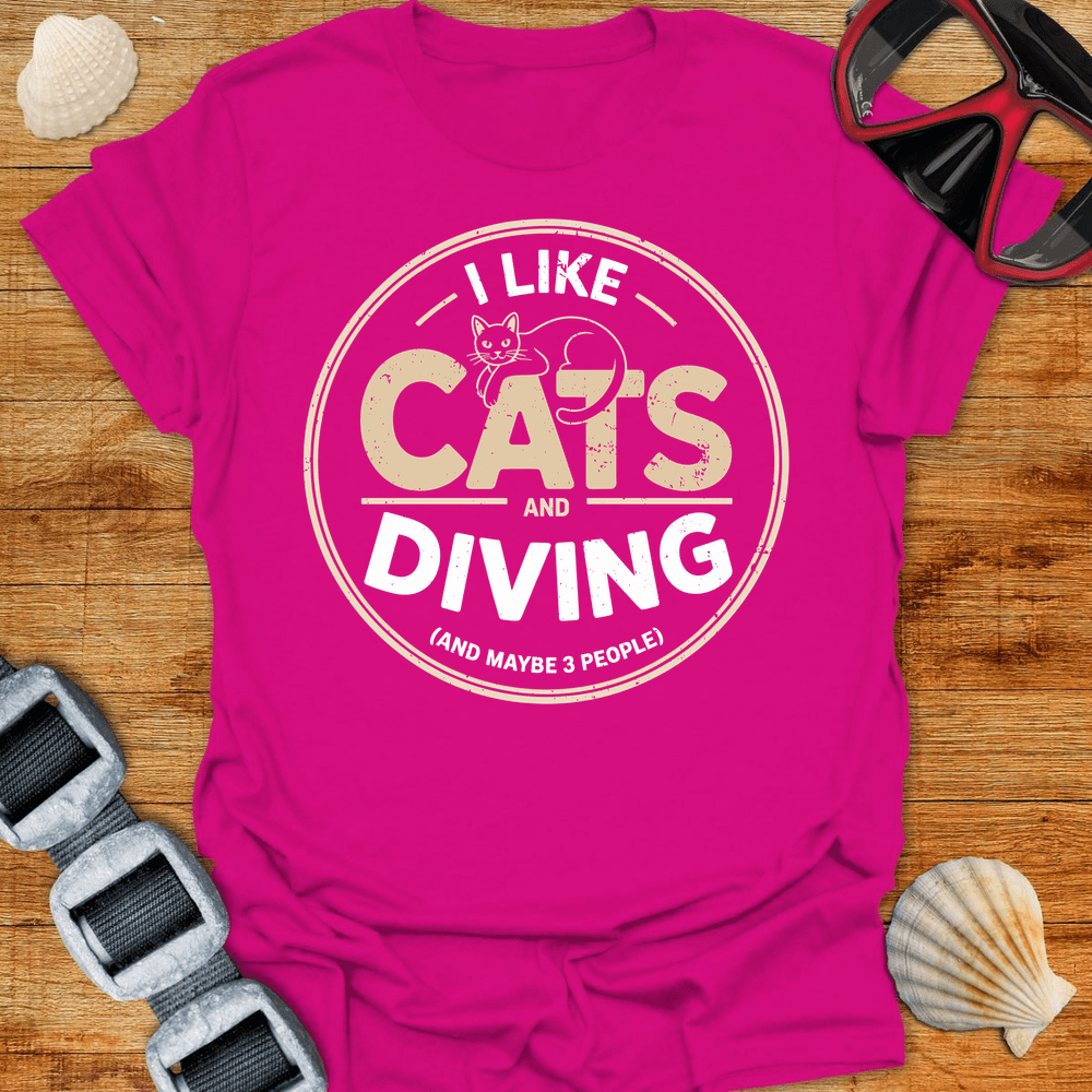 T-Shirt Antique Heliconia / S Cats & Diving T-Shirt