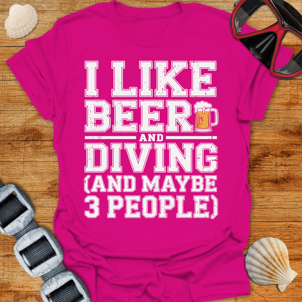 T-Shirt Antique Heliconia / S Diving & Beer T-Shirt