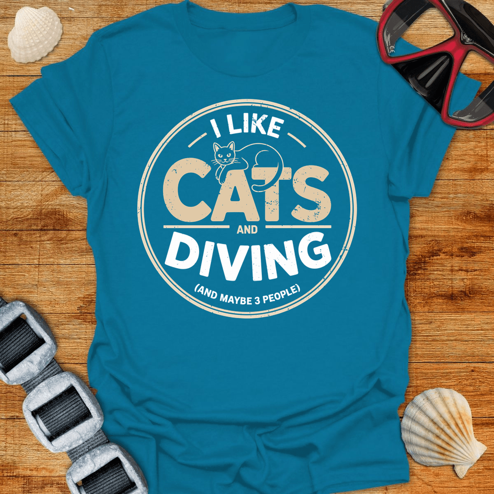 T-Shirt Antique Sapphire / S Cats & Diving T-Shirt