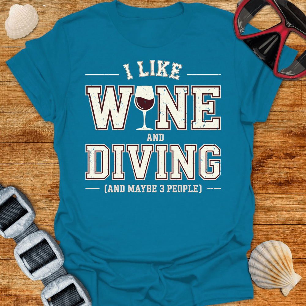 T-Shirt Antique Sapphire / S Wine Diving T-Shirt