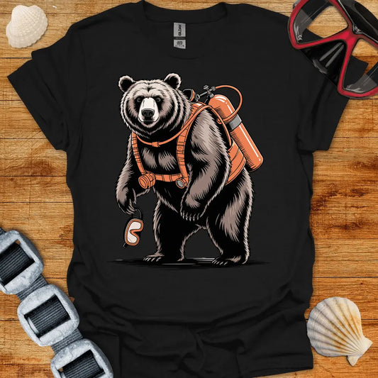 T-Shirt Black / S Bear Diver T-Shirt