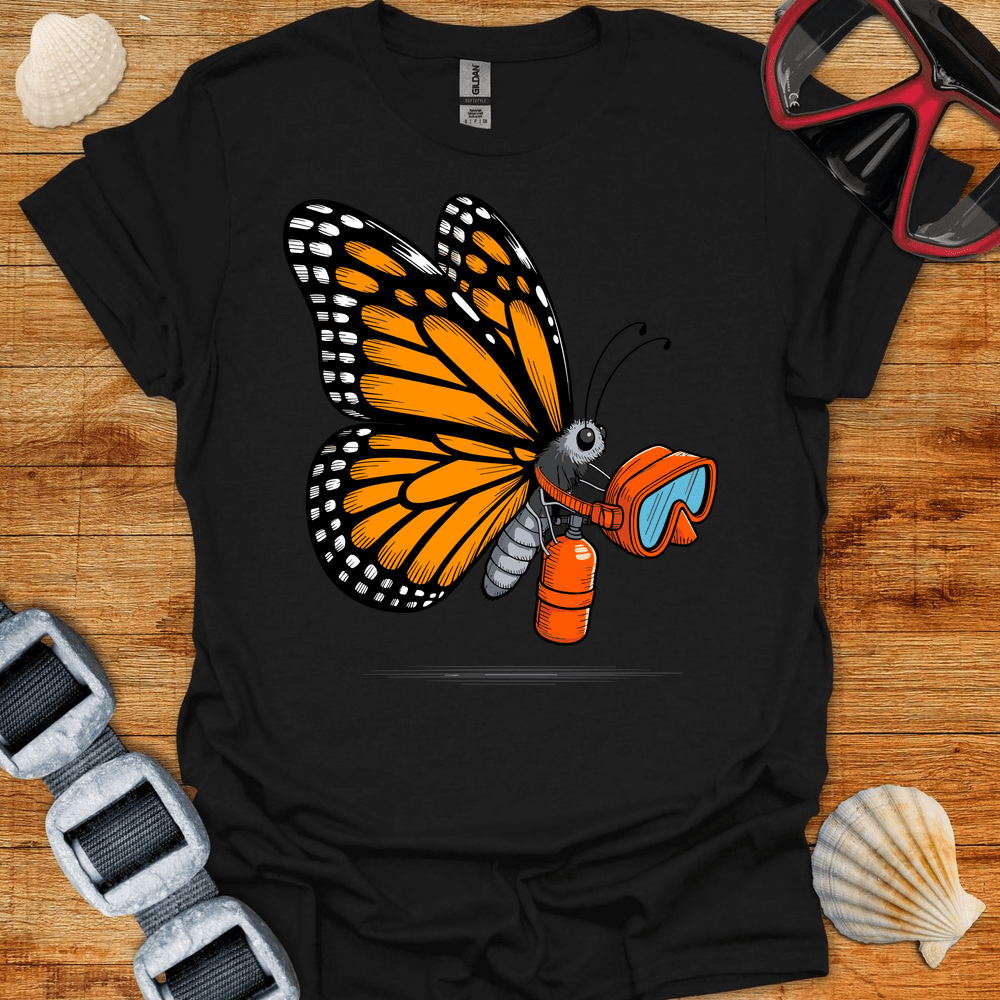 T-Shirt Black / S Butterfly Diver T-Shirt