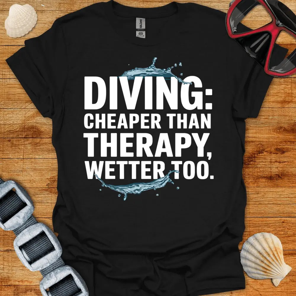 T-Shirt Black / S Cheaper Than Therapy T-Shirt