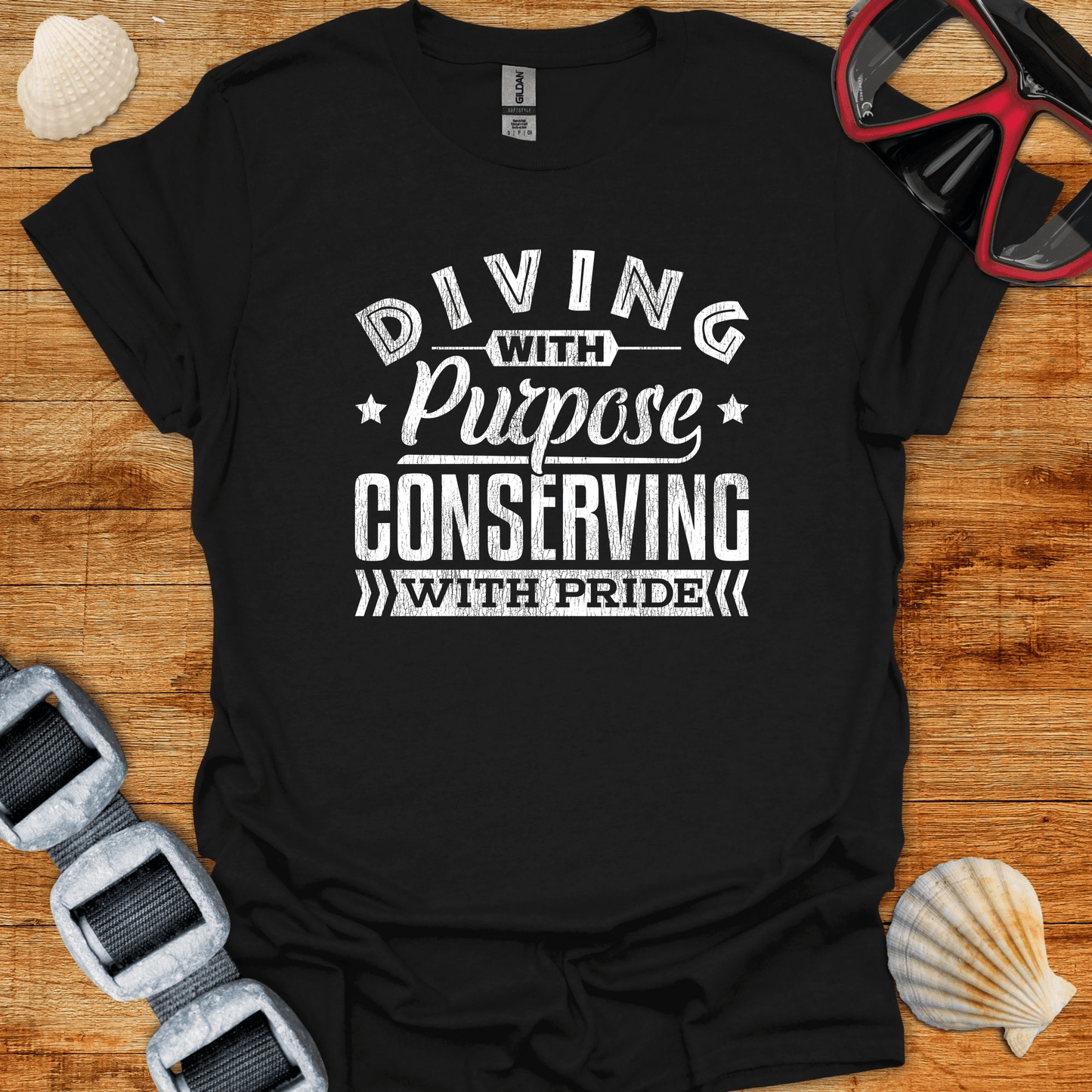 T-Shirt Black / S Conserving With Pride T-Shirt