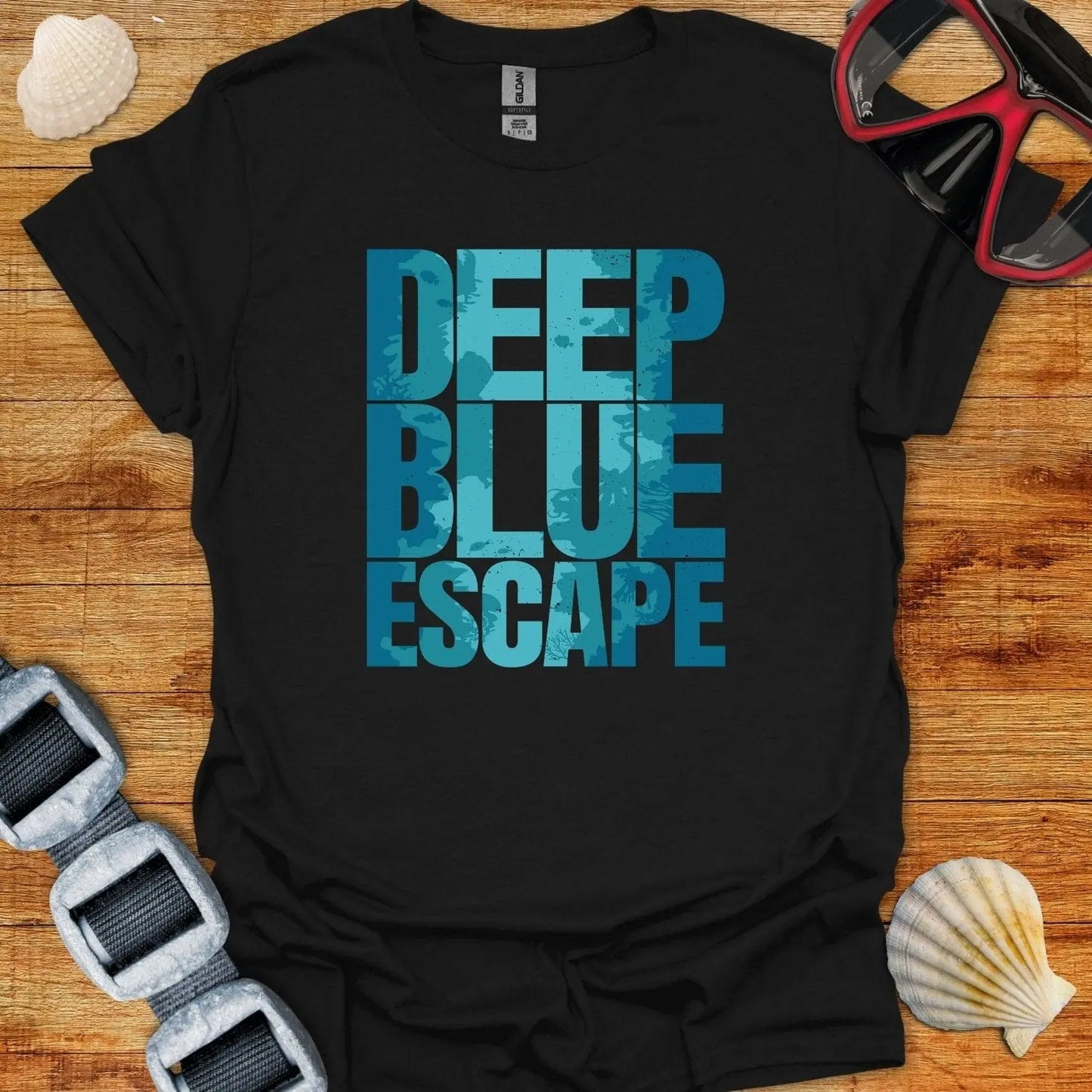 T-Shirt Black / S Deep Blue T-Shirt