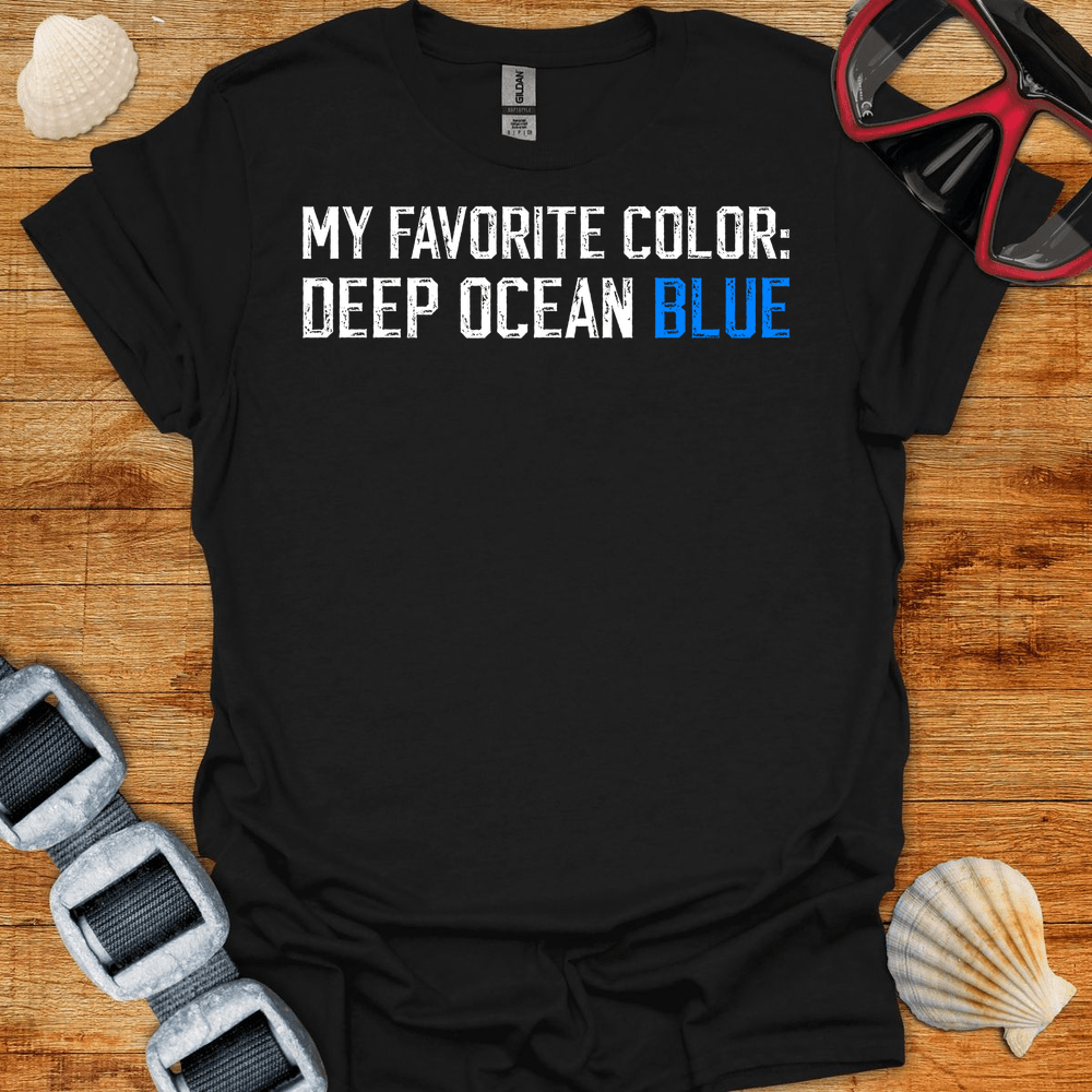 T-Shirt Black / S Deep Ocean Blue T-Shirt