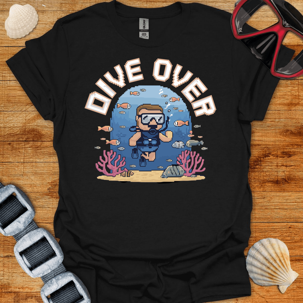 T-Shirt Black / S Dive Over Retro T-Shirt