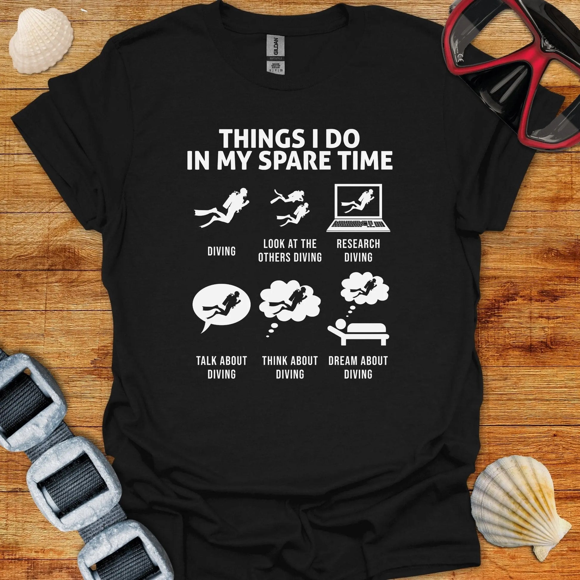 T-Shirt Black / S Dive Things I Do T-Shirt