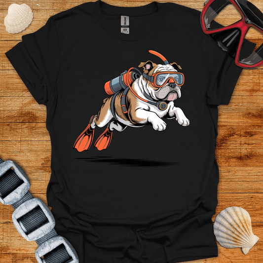 T-Shirt Black / S Diving Bulldog T-Shirt