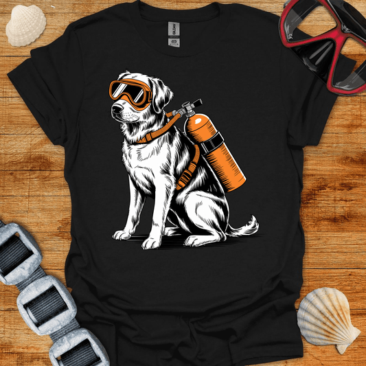 T-Shirt Black / S Diving Dog T-Shirt