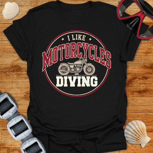 T-Shirt Black / S Diving & Motorcycles T-Shirt