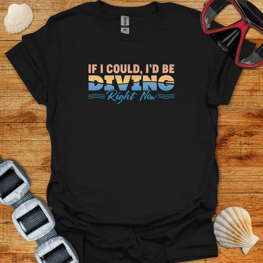 T-Shirt Black / S Diving Now