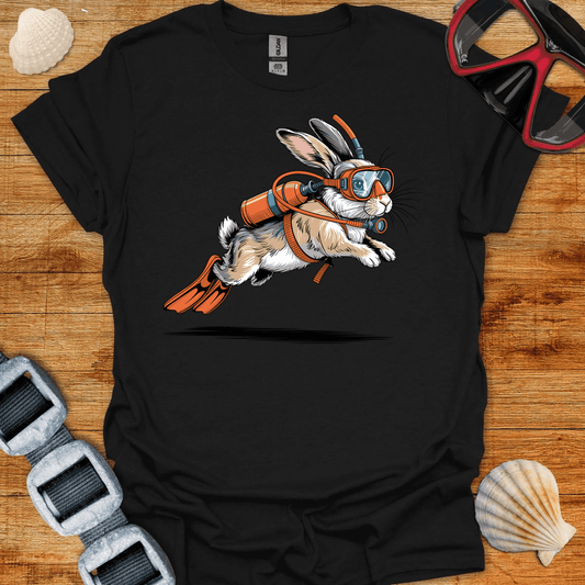 T-Shirt Black / S Diving Rabbit T-Shirt