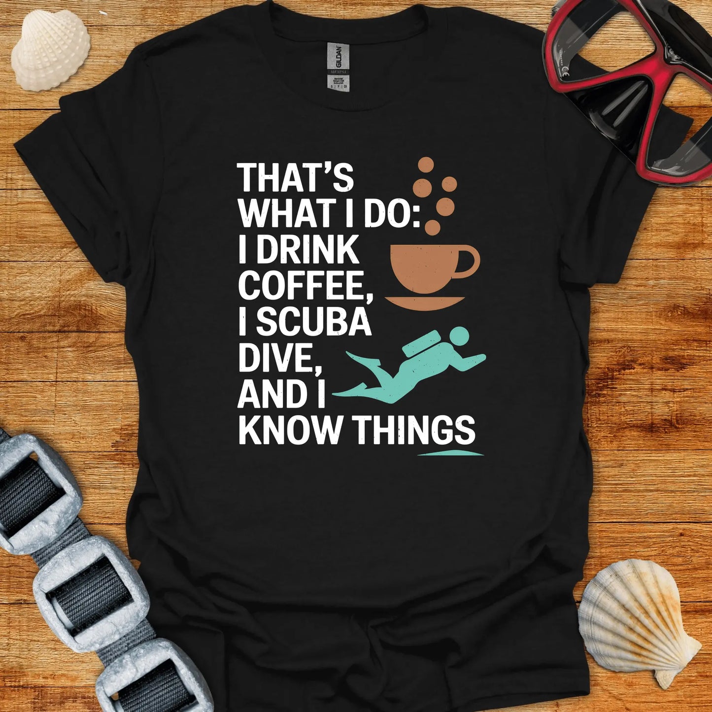 T-Shirt Black / S Do Coffee & Dive T-Shirt