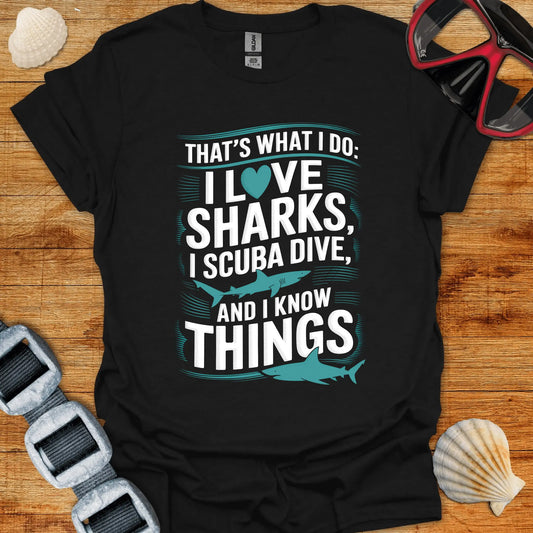 T-Shirt Black / S Do Sharks & Dive T-Shirt