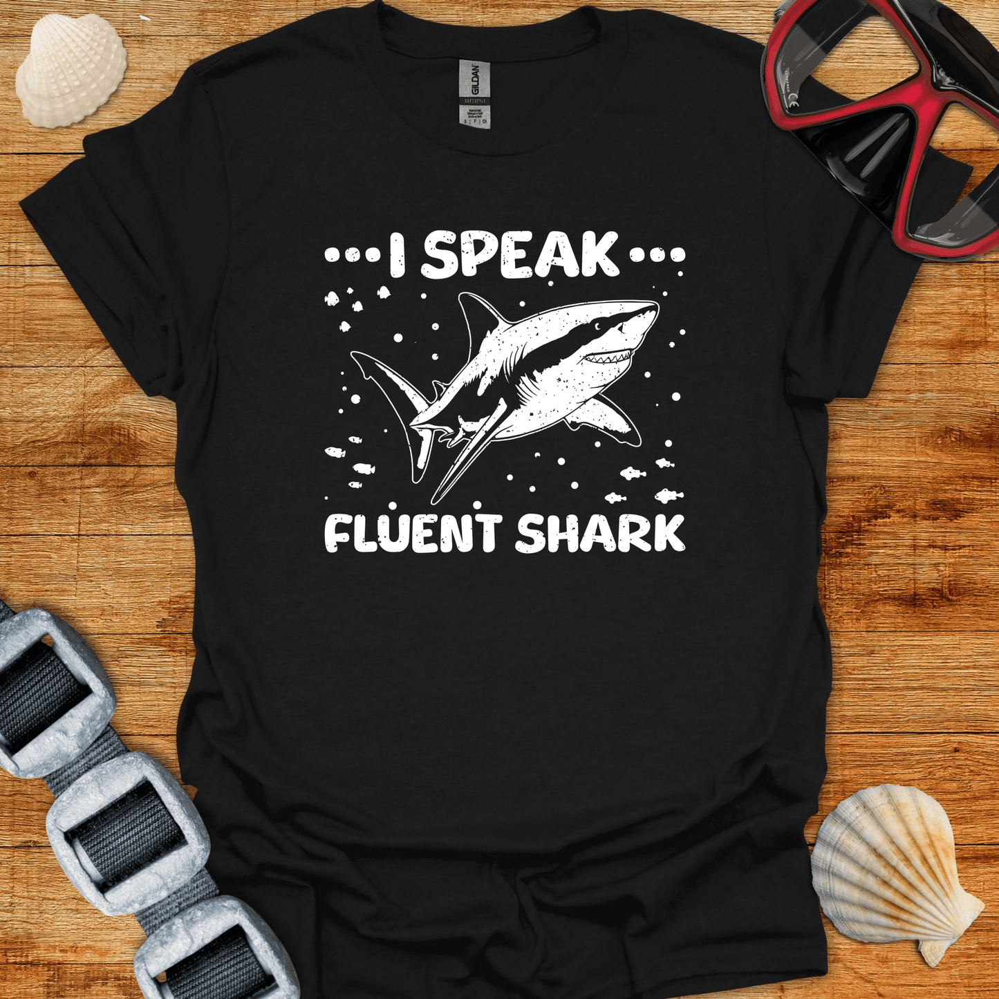 T-Shirt Black / S Fluent Shark  T-Shirt