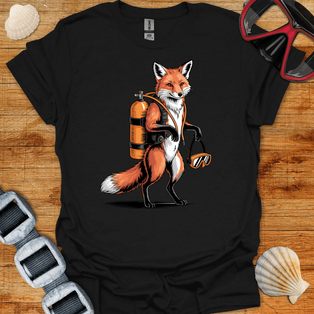 T-Shirt Black / S Fox Diver T-Shirt