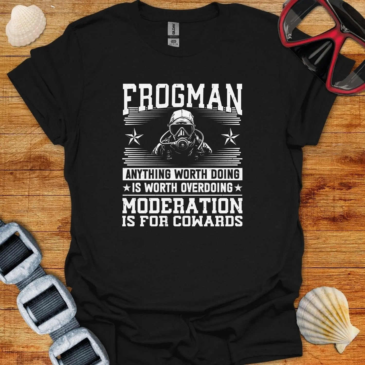 T-Shirt Black / S Frogman