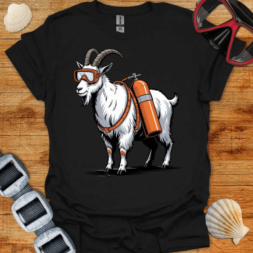 T-Shirt Black / S Goat Diver T-Shirt