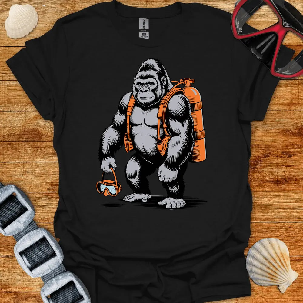T-Shirt Black / S Gorilla Diver T-Shirt