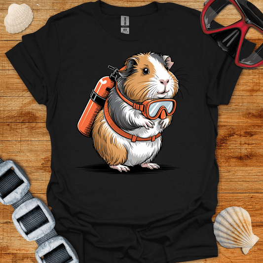 T-Shirt Black / S Guinea Pig Diver T-Shirt