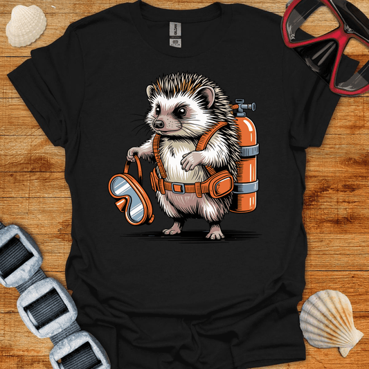 T-Shirt Black / S Hedgehog Diver T-Shirt