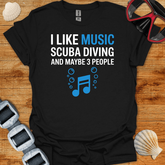 T-Shirt Black / S I Like Music T-Shirt