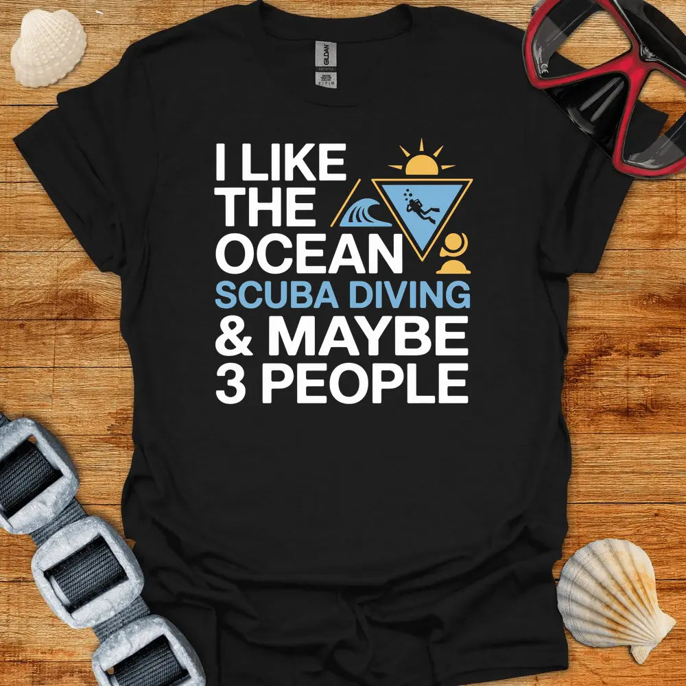 T-Shirt Black / S I Like The Ocean T-Shirt