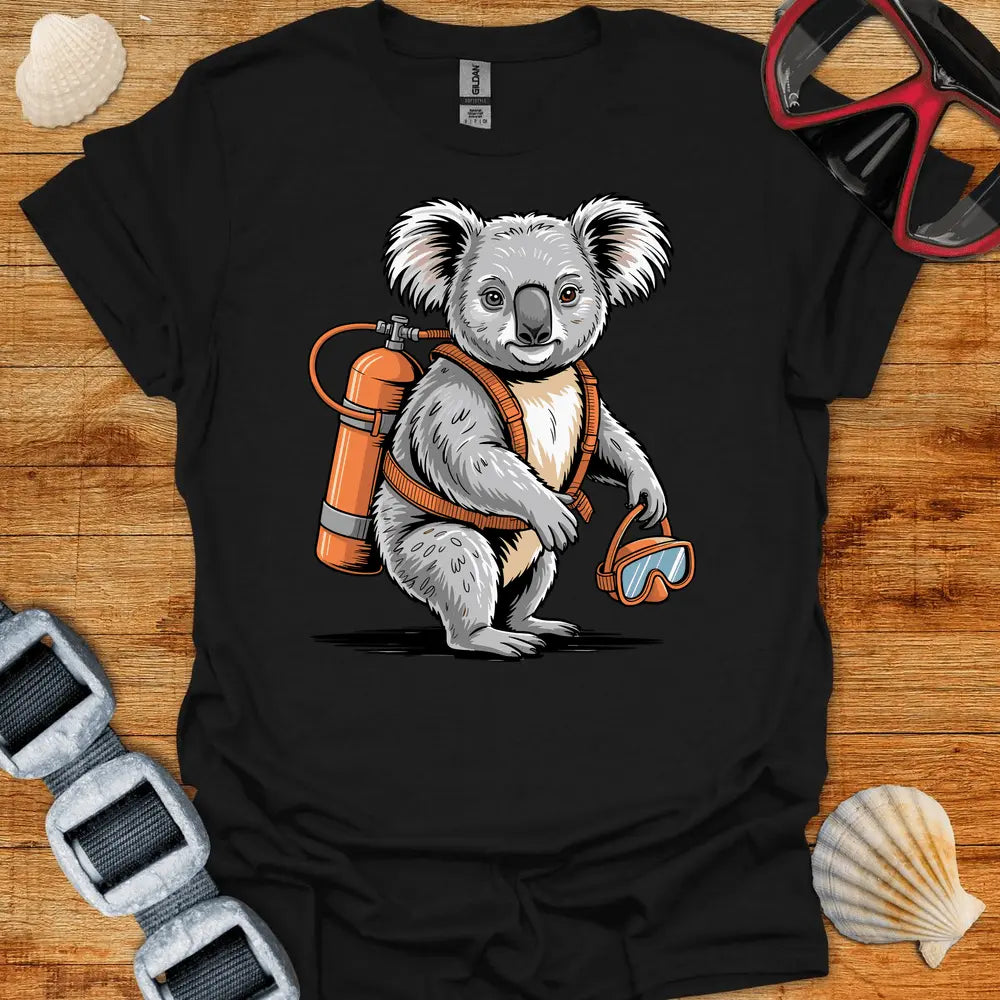 T-Shirt Black / S Koala Diver T-Shirt