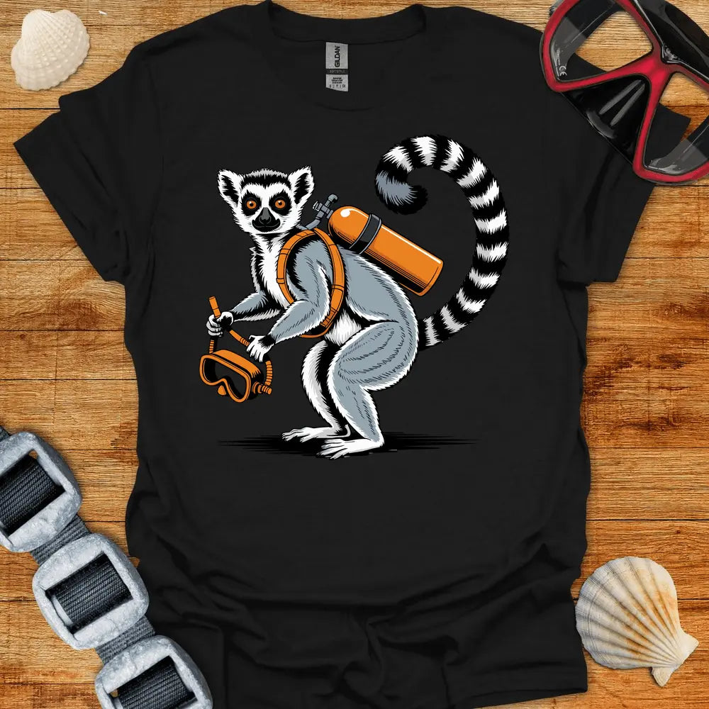 T-Shirt Black / S Lemur Diver T-Shirt