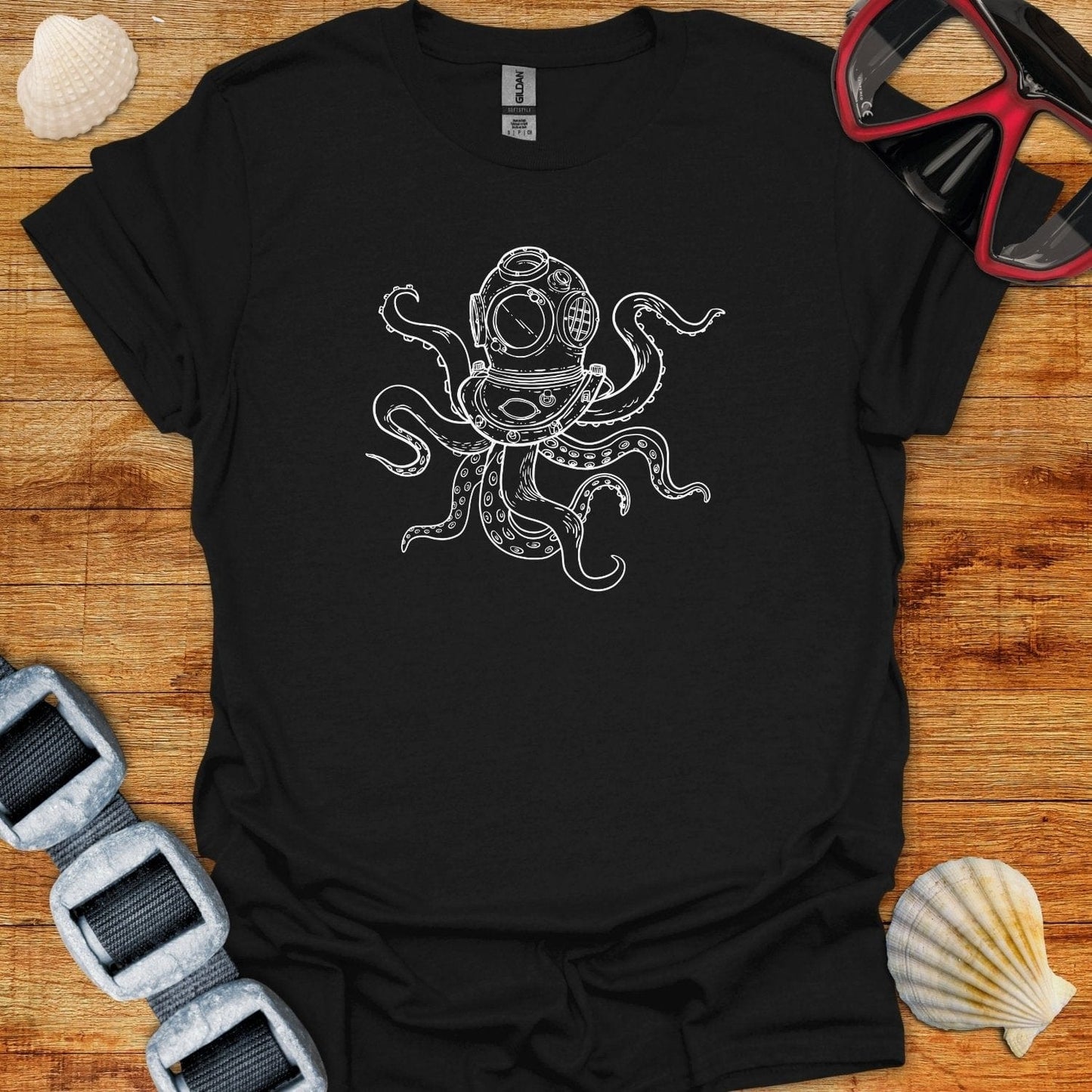 T-Shirt Black / S Octostencil T-Shirt