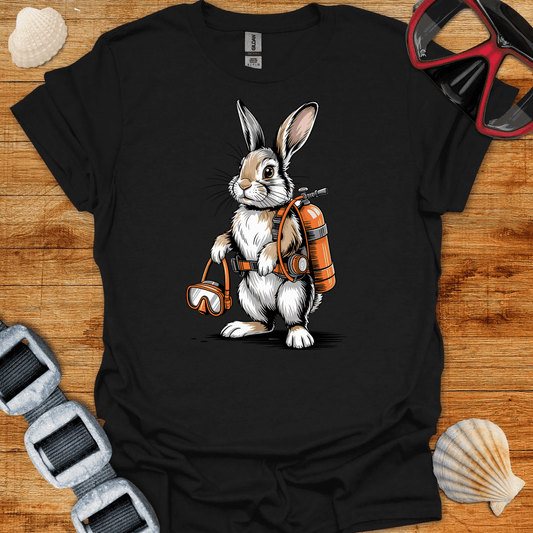 T-Shirt Black / S Rabbit Diver T-Shirt