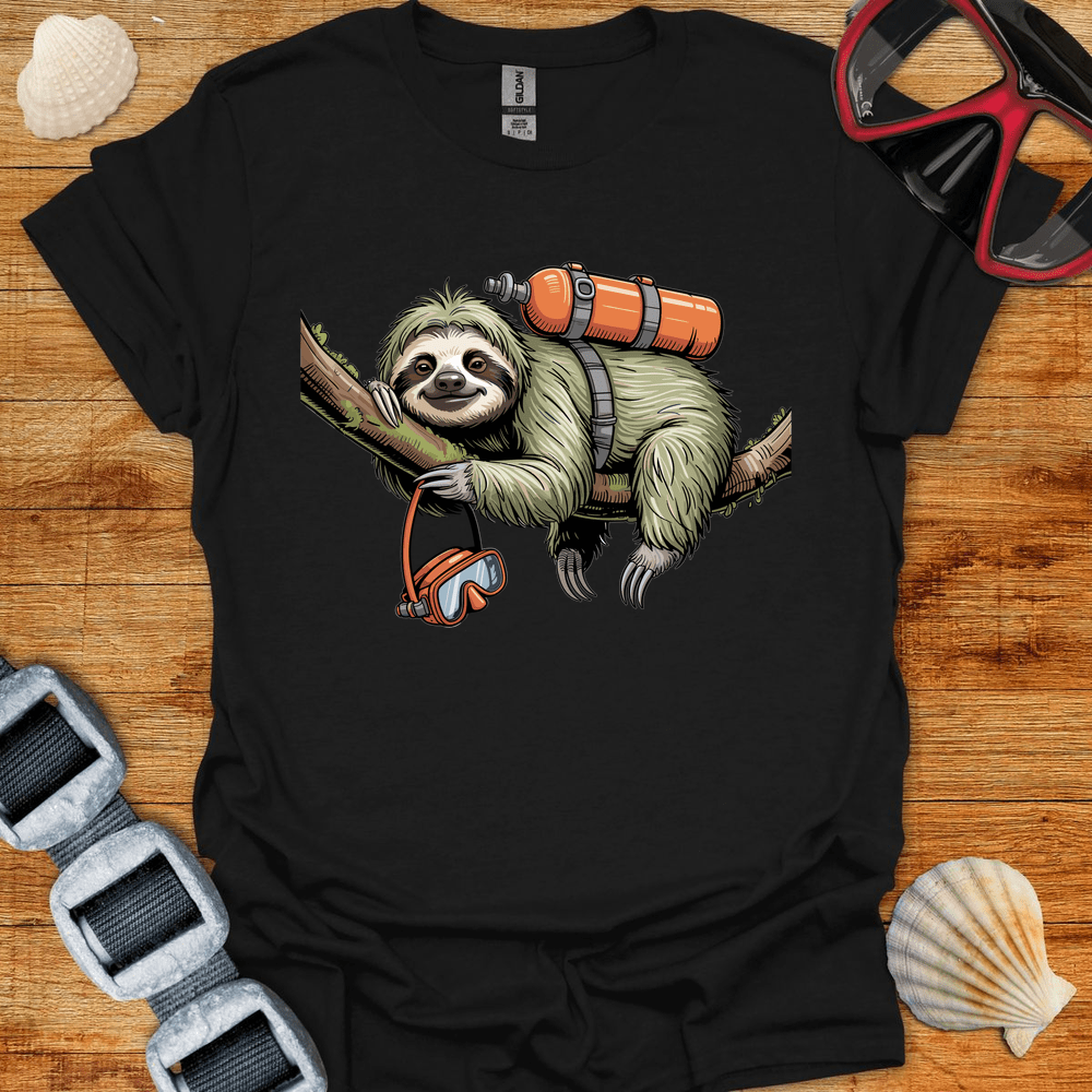 T-Shirt Black / S Relaxed Sloth Diver T-Shirt