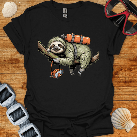 T-Shirt Black / S Relaxed Sloth Diver T-Shirt