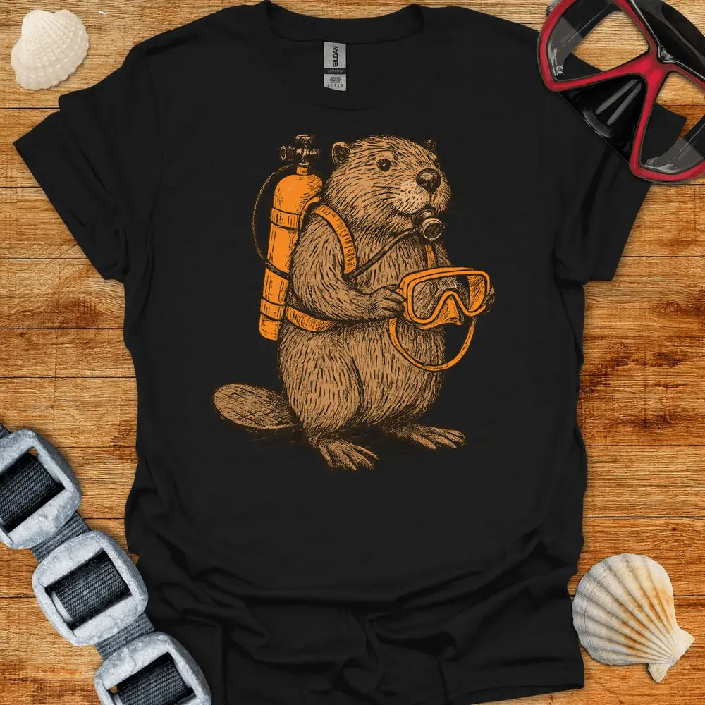 T-Shirt Black / S Scuba Beaver T-Shirt