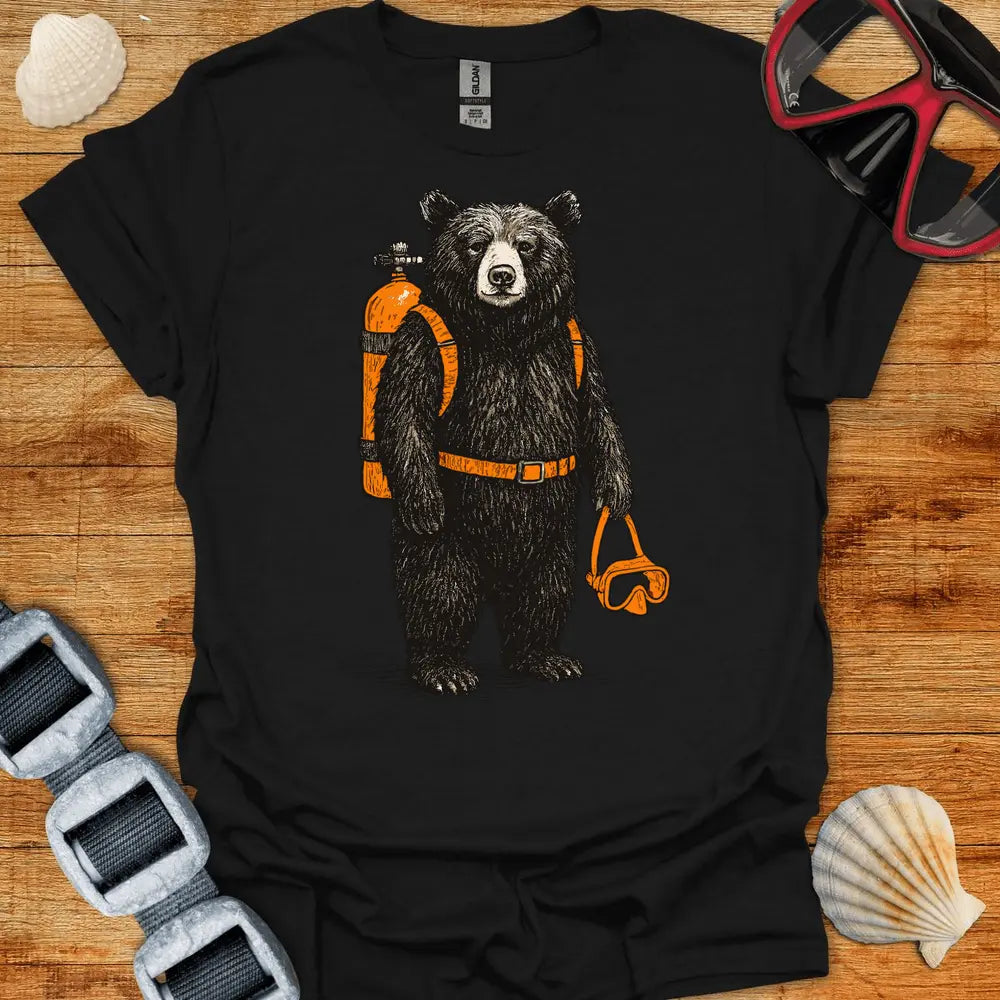 T-Shirt Black / S Scuba Black Bear T-Shirt
